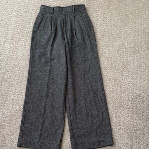 Everlane high waisted wide leg wool pants